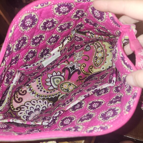 Vera Bradley Morgan Tote Bag Very Berry Paisley Pink Quilted Purse Retired 2011 - Picture 5 of 9
